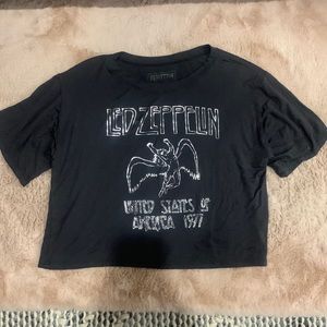 Led Zeppelin cropped t-shirt